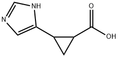 Cyclopropanecarboxylic acid, 2-(1H-imidazol-4-yl)- (9CI) Structure