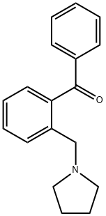 2-(PYRROLIDINOMETHYL)BENZOPHENONE Structure