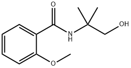 N-(2-HYDROXY-1,1-DIMETHYLETHYL)-2-METHOXYBENZENECARBOXAMIDE Struktur