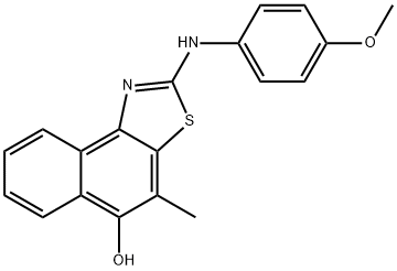 Naphtho[1,2-d]thiazol-5-ol,  2-[(4-methoxyphenyl)amino]-4-methyl- Structure