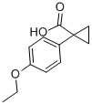 1-(4-乙氧基苯基)环丙烷羧酸 结构式