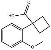 1-(2-甲氧苯基)环丁基甲酸,74205-38-2,结构式