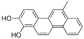 1,2-dihydroxy-6-methylchrysene Structure