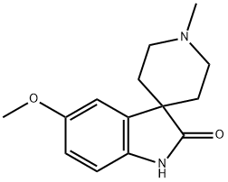 1''-METHYL-5-METHOXYSPIRO[INDOLE-3,4''-PIPERIDINE]2(1H)ONE 结构式