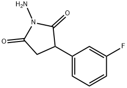 Succinimide, N-amino-2-(m-fluorophenyl)- 结构式