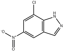 7-CHLORO-5-NITRO-1H-INDAZOLE Struktur