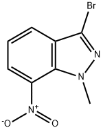 1H-INDAZOLE, 3-BROMO-1-METHYL-7-NITRO- Struktur