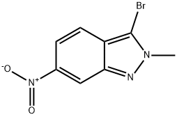 3-Bromo-2-methyl-6-nitro-2H-indazole Struktur