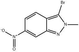 3-Bromo-2-methyl-6-nitro-2H-indazole,74209-41-9,结构式