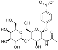 对硝基苯基-2-乙酰胺基-2-脱氧-4-O-(Β-D-吡喃半乳糖基)-Β-D-吡喃葡萄糖苷, 74211-28-2, 结构式