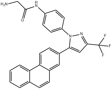 OSU-03012|2-氨基-N-[4-[5-(2-菲基)-3-(三氟甲基)-1H-吡唑-1-基]苯基]乙酰胺