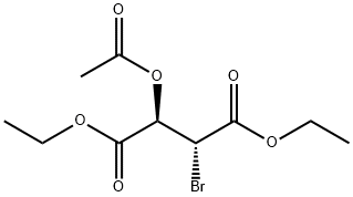 (2R,3R)-diethyl 2-acetoxy-3-broMosuccinate Structure