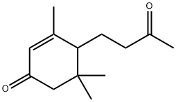 3,5,5-trimethyl-4-(3-oxobutyl)cyclohex-2-en-1-one Structure