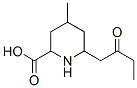 4-methyl-6-(2-oxobutyl)-2-piperidinecarboxylic acid,74235-25-9,结构式