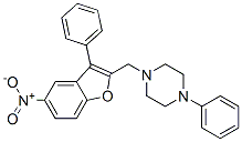 1-[(5-nitro-3-phenyl-benzofuran-2-yl)methyl]-4-phenyl-piperazine Structure