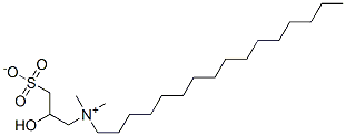 hexadecyl(2-hydroxy-3-sulphonatopropyl)dimethylammonium 结构式