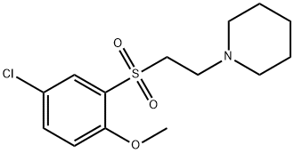 1-(2-((5-Chloro-2-methoxyphenyl)sulfonyl)ethyl)piperidine 结构式