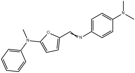 1,4-Benzenediamine,  N,N-dimethyl-N-[[5-(methylphenylamino)-2-furanyl]methylene]-  (9CI) 化学構造式