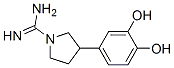 1-Pyrrolidinecarboximidamide, 3-(3,4-dihydroxyphenyl)- (9CI) Structure
