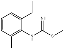 Carbamimidothioic acid, (2-ethyl-6-methylphenyl)-, methyl ester (9CI) 结构式