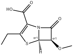 4-Thia-1-azabicyclo[3.2.0]hept-2-ene-2-carboxylicacid,3-ethyl-6-methoxy-7-oxo-,trans-(9CI) 化学構造式