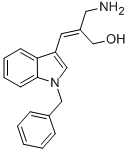 (2Z)-2-(AMINOMETHYL)-3-(1-BENZYL-1H-INDOL-3-YL)PROP-2-EN-1-OL 化学構造式