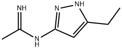 Ethanimidamide,  N-(5-ethyl-1H-pyrazol-3-yl)- Structure