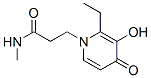 1(4H)-Pyridinepropanamide, 2-ethyl-3-hydroxy-N-methyl-4-oxo- (9CI) Structure