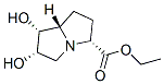 1H-Pyrrolizine-3-carboxylic acid, hexahydro-6,7-dihydroxy-, ethyl ester, (3R,6S,7R,7aS)- (9CI) Structure
