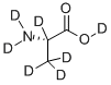 L-丙氨酸-D7, 74280-71-0, 结构式