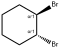 (±)-trans-1,2-ジブロモシクロヘキサン 化学構造式
