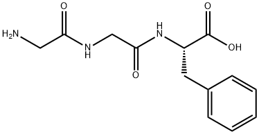 N-(N-glycylglycyl)-3-phenyl-DL-alanine 结构式