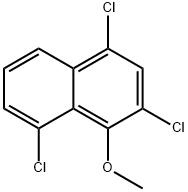 2,4,8-Trichloro-1-methoxynaphthalene 结构式