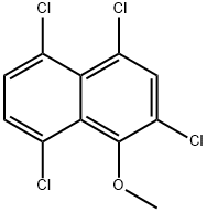 2,4,5,8-Tetrachloro-1-methoxynaphthalene 结构式