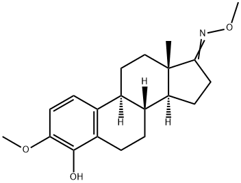 Estra-1,3,5(10)-trien-17-one, 4-hydroxy-3-methoxy-, O-methyloxime 结构式