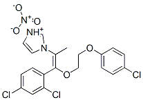 1-[2-[2-(4-chlorophenoxy)ethoxy]-2-(2,4-dichlorophenyl)-1-methylvinyl]-1H-imidazolium nitrate Structure