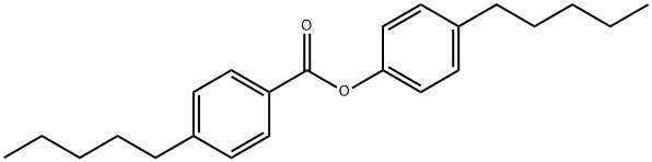 4-ペンチル安息香酸4-ペンチルフェニル 化学構造式
