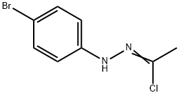 N-(p-Bromophenyl)ethanehydrazonoyl chloride Structure