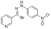 Nicotinoyl bromide, p-nitrophenylhydrazone 结构式