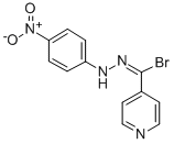 4-Pyridinecarbohydrazonoyl bromide, N-(4-nitrophenyl)- Structure