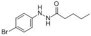 Valeric acid, 2-(p-bromophenyl)hydrazide,74305-99-0,结构式
