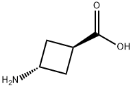 反式-3-氨基环丁基甲酸, 74307-75-8, 结构式