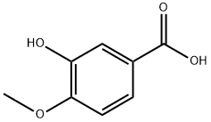 3-hydroxy-4-Methoxybenzoic acid 结构式