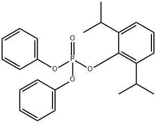 Phosphoric acid, 2,6-bis(1-methylethyl)phenyl diphenyl ester 化学構造式