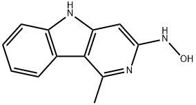 3-hydroxyamino-1-methyl-5H-pyrido(4,3-b)indole 结构式