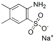 sodium 4-amino-o-xylene-5-sulphonate Structure