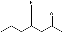Pentanenitrile, 4-oxo-2-propyl- (9CI) Structure