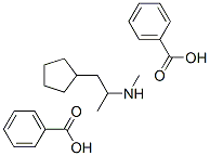 N,α-ジメチルシクロペンタンエタンアミン・2-(4-ヒドロキシベンゾイル)安息香酸 化学構造式