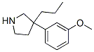 3-(3-Methoxyphenyl)-3-propylpyrrolidine Struktur