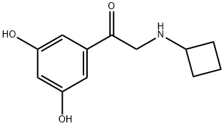 Ethanone, 2-(cyclobutylamino)-1-(3,5-dihydroxyphenyl)- (9CI) 结构式